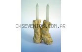 Souvenir relago para eventos casamiento Bar Mitzvah Candelabro  escultura en cermica - Sculptures clay candle holder 