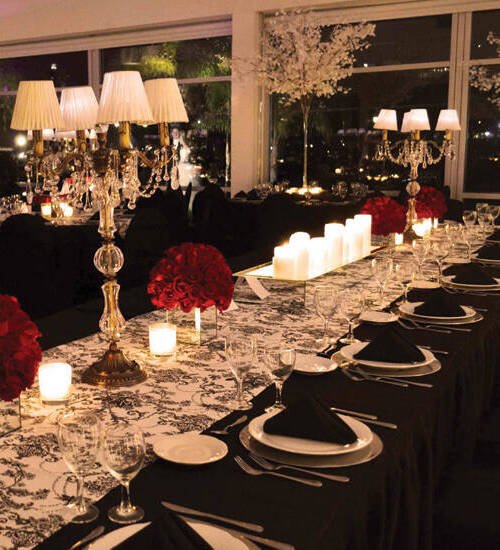 Iluminación para eventos candelabros