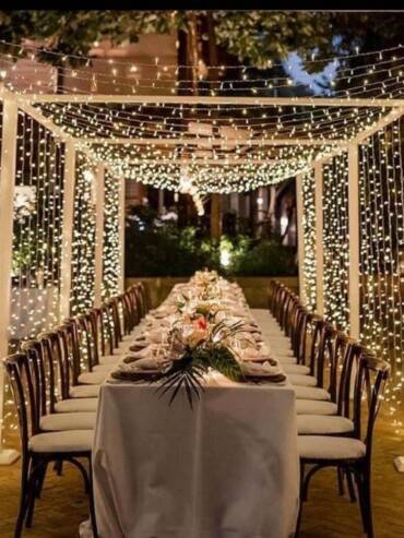 Ambientación luces. Boda