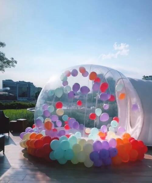 Bubble house.Animación de eventos1