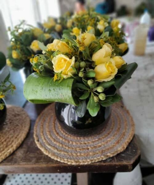 Centros de mesa con flores naturales, arreglos florales3