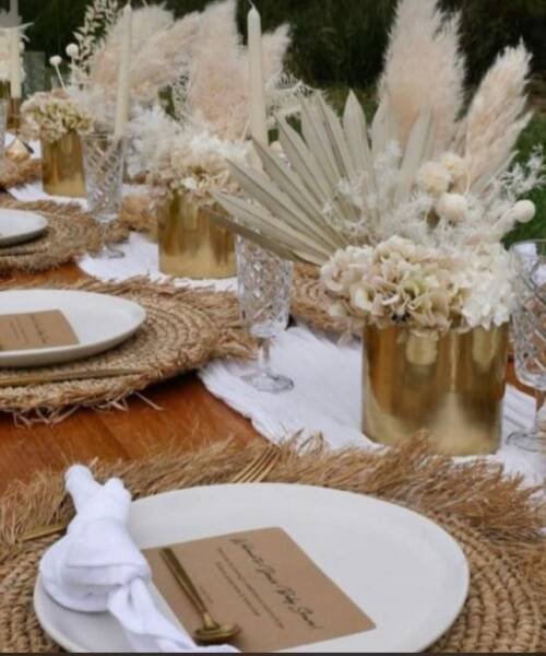 Centros de mesa con flores naturales, arreglos florales4