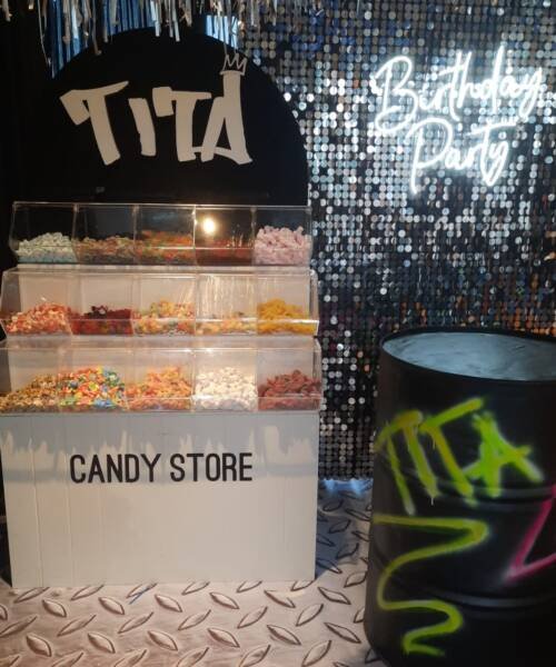 Stand candybar,Animación eventos