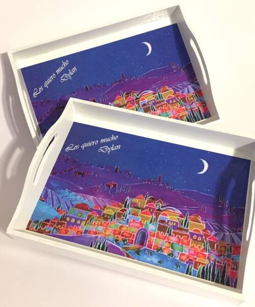 carpeta personalizada de madera souvenir