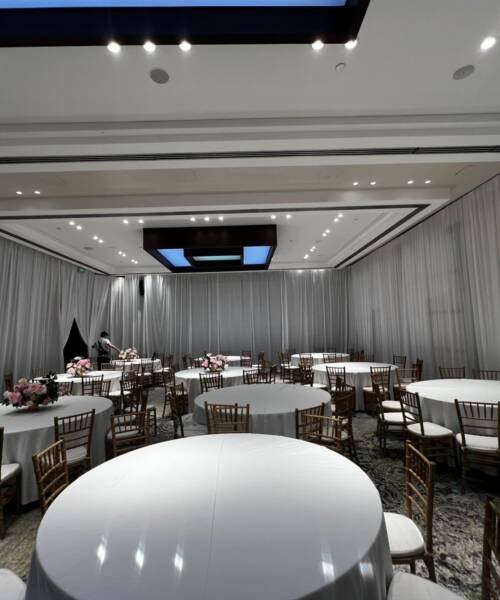 Organización de eventos-Alquiler de telones